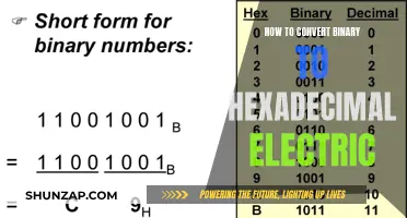 Converting Binary to Hexadecimal: Electric Style