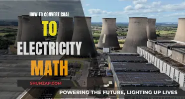 Math Behind Coal-to-Electricity Conversion