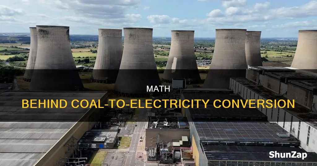 how to convert coal to electricity math