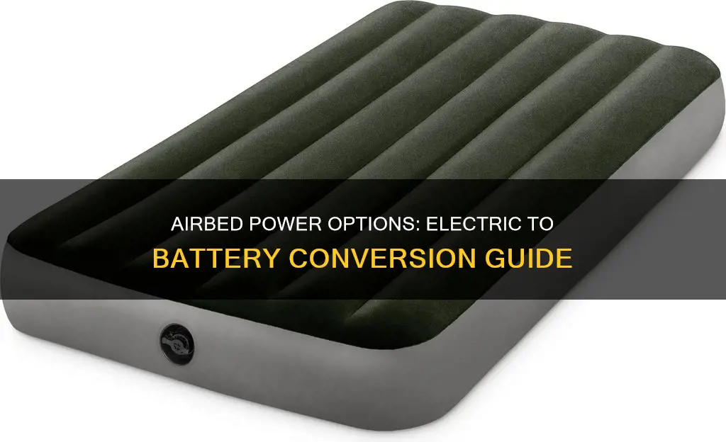 how to convert electric airbed to battery
