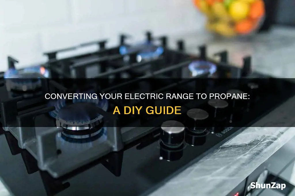 how to convert electric range to propane