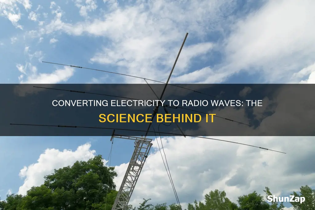 how to convert electricity into radio waves