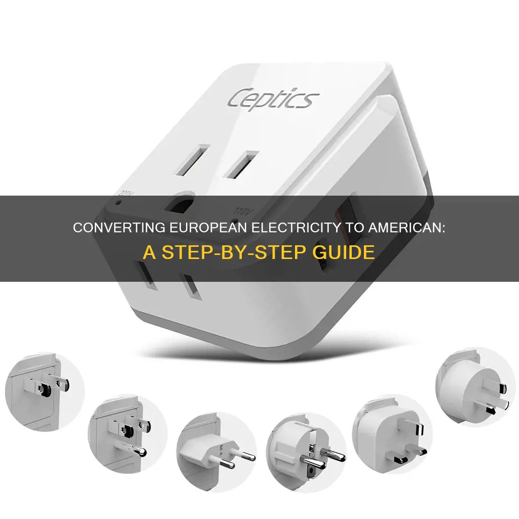 how to convert european electricity to american