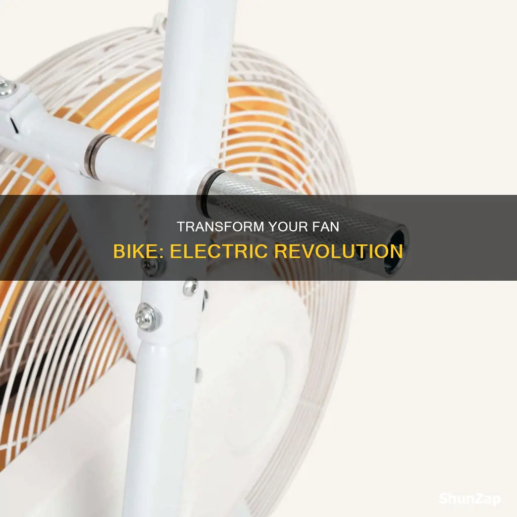 how to convert fan bike into electric