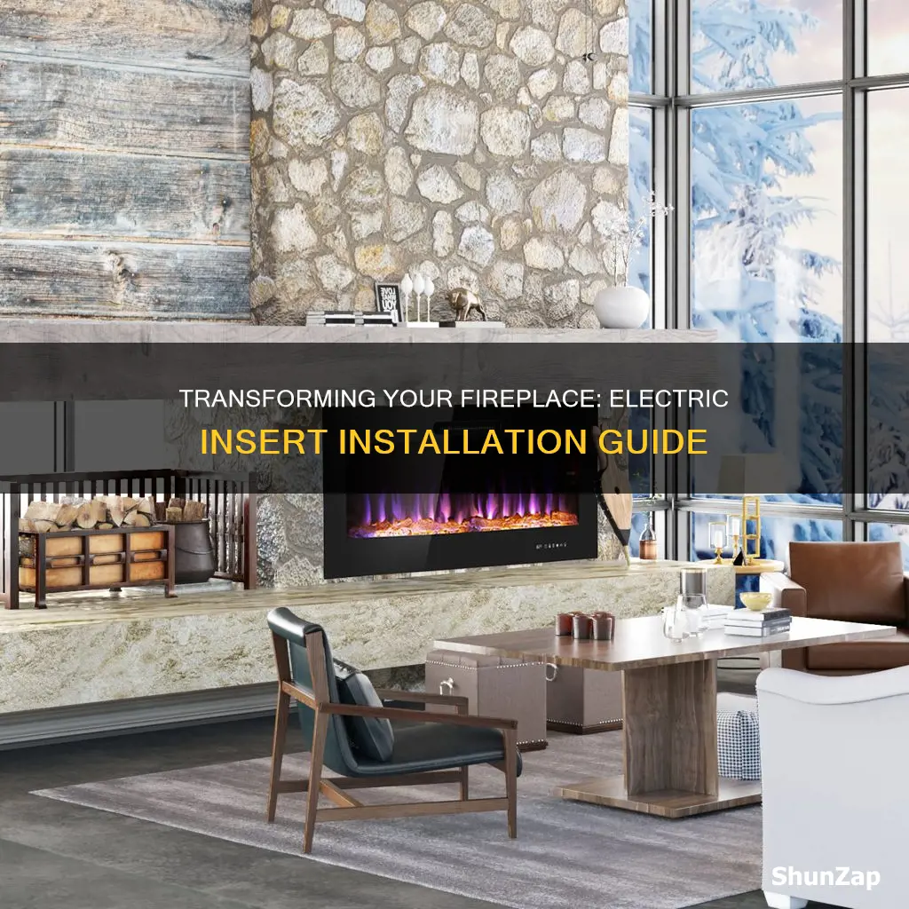 how to convert fireplace to electric insert