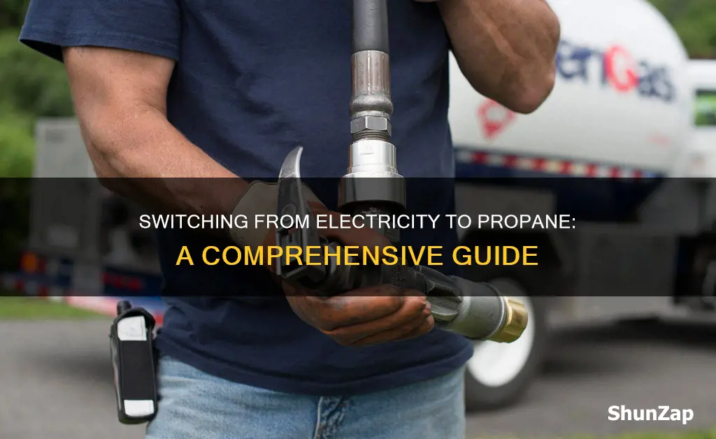 how to convert from electricity to propane