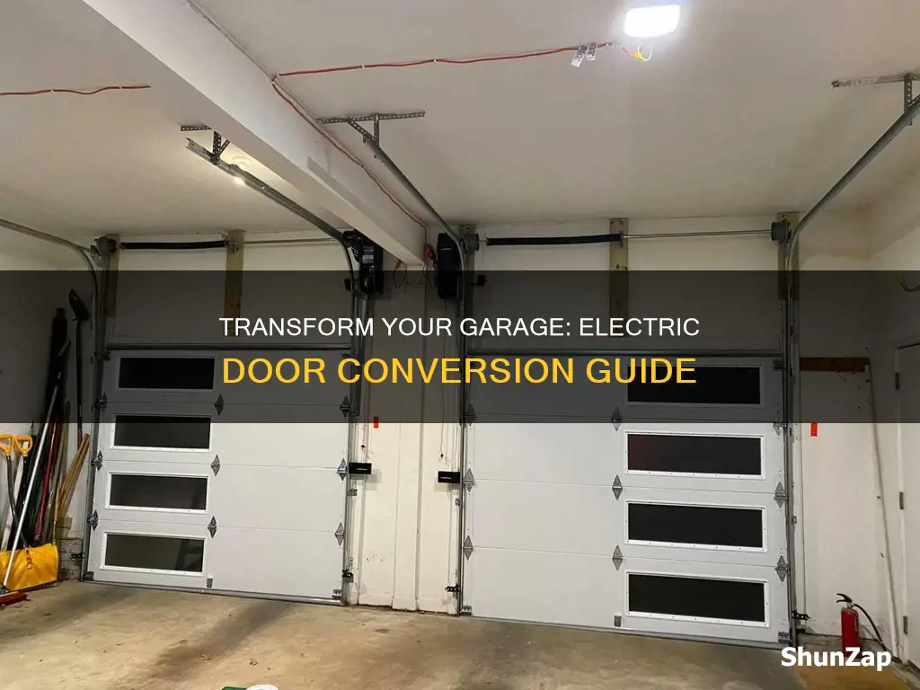 how to convert garage door to electric