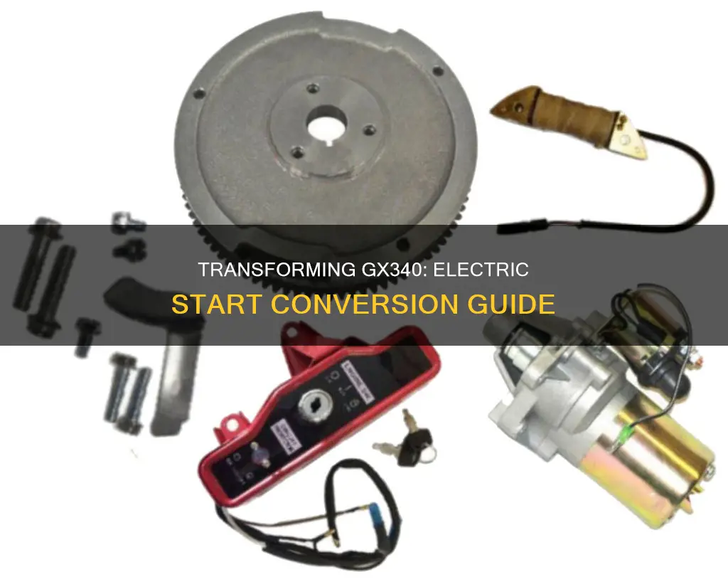 how to convert gx340 to electric start