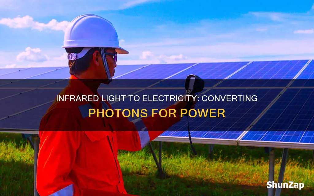 how to convert infrared light to electricity