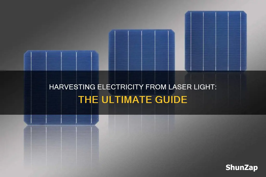 how to convert laser light into electricity
