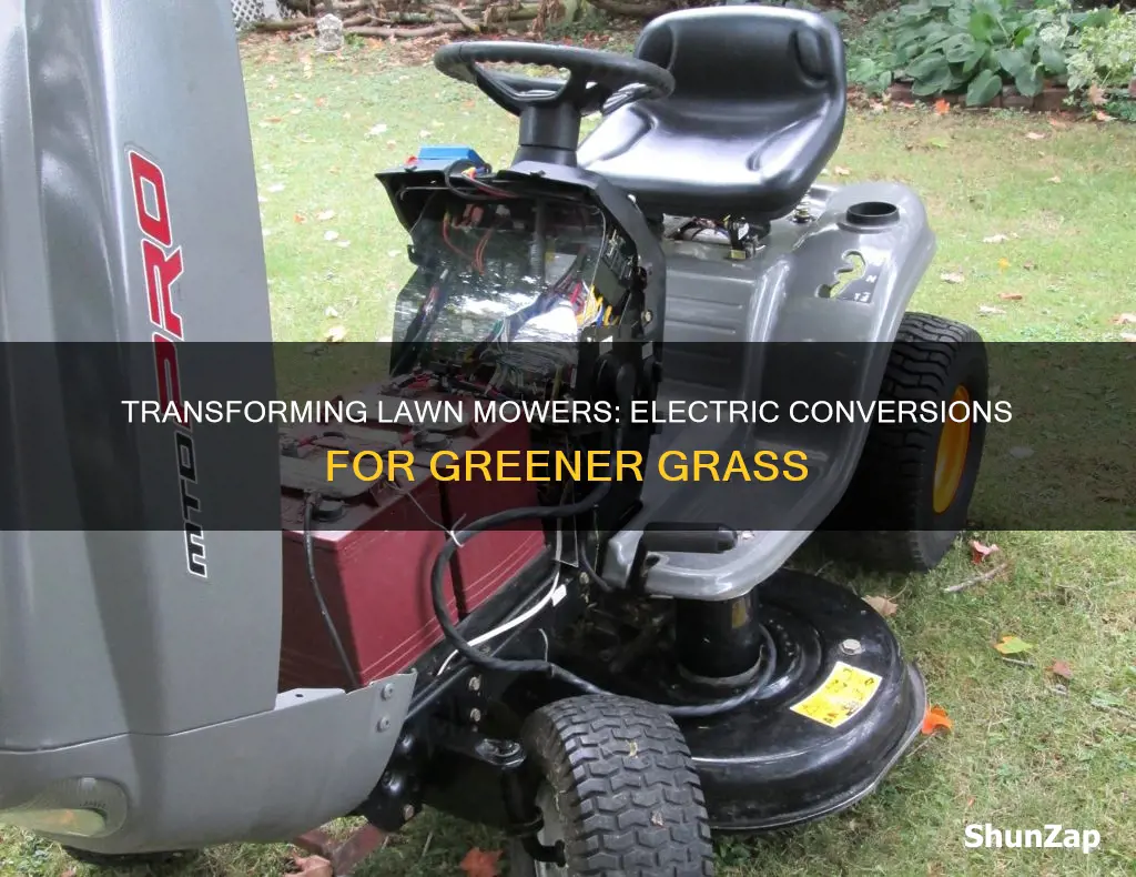 how to convert lawn mower to electric