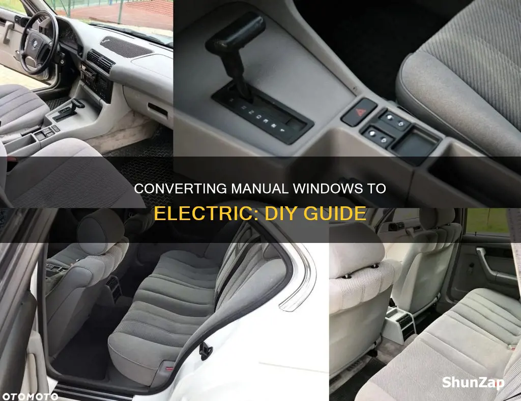 how to convert manual windows to electric
