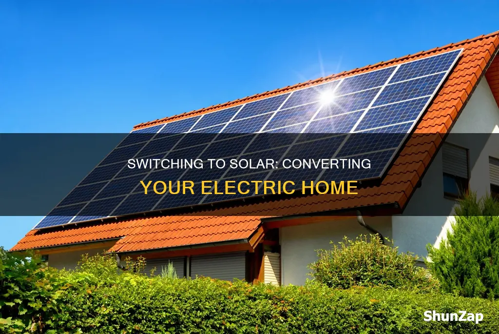how to convert my electric to solar