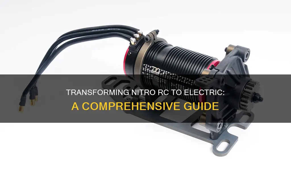 how to convert nitro rc to electric