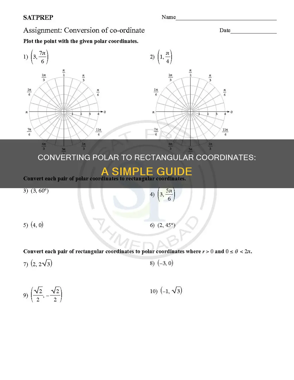 how to convert polar to rectangular electrical