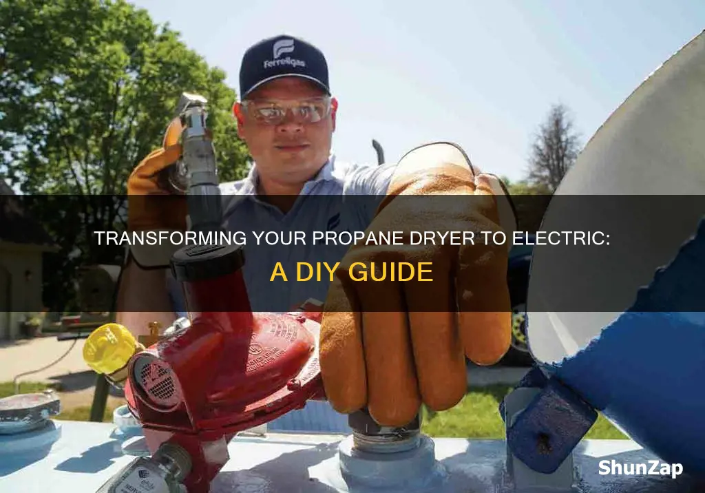 how to convert propane dryer to electric