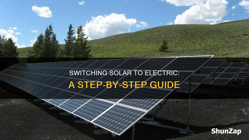 how to convert solar fixture to electric