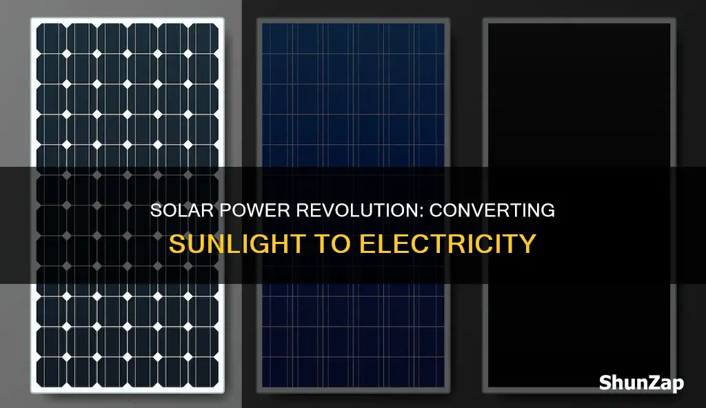how to convert solar light to electric