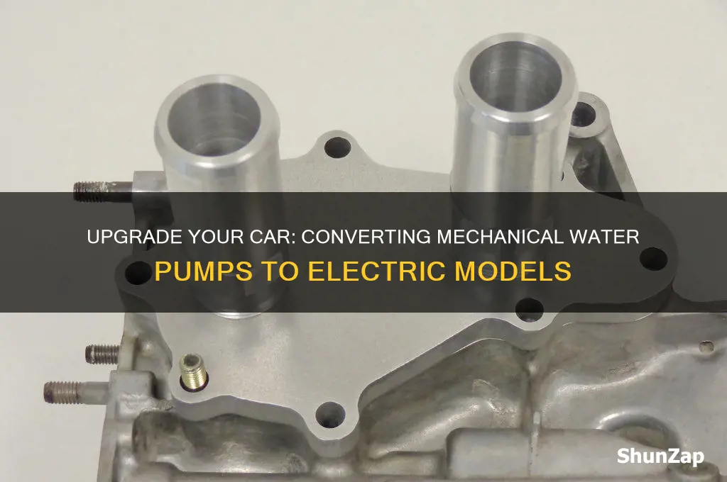 how to convert water pump to electric water pump cars