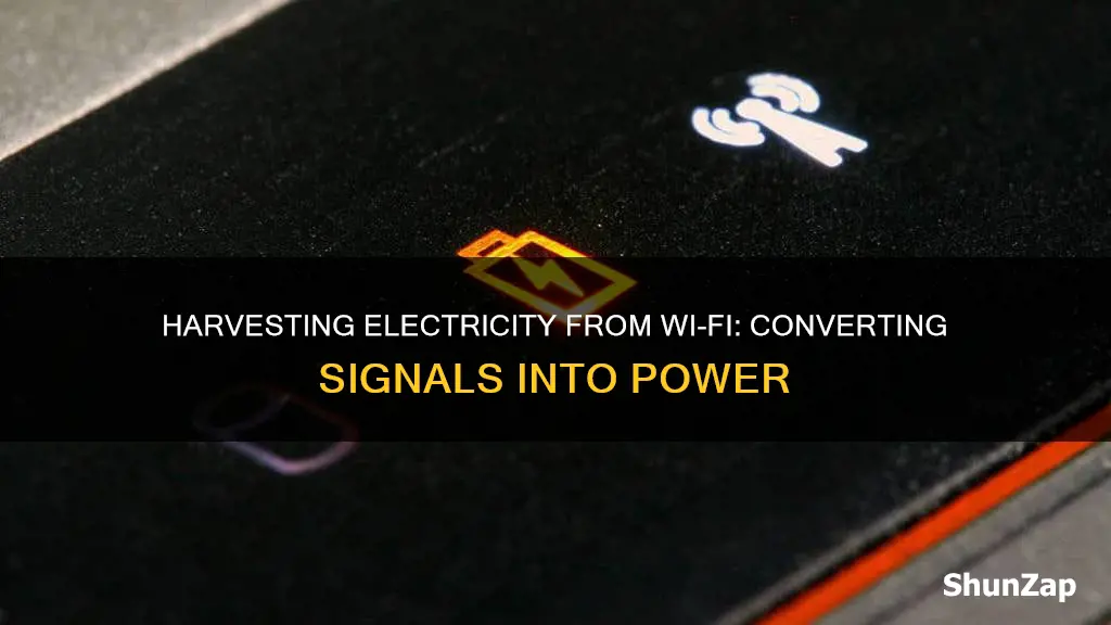 how to convert wifi signal into electricity