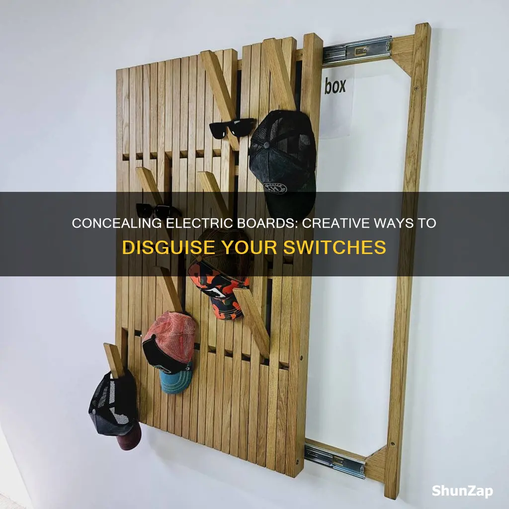 how to cover electric board at home