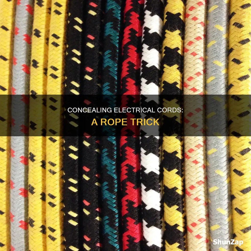 how to cover electrical cord with rope