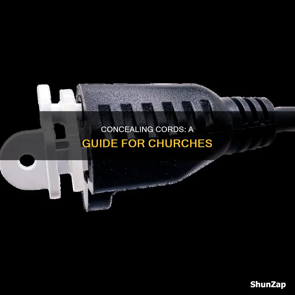 how to cover electrical cords in churches
