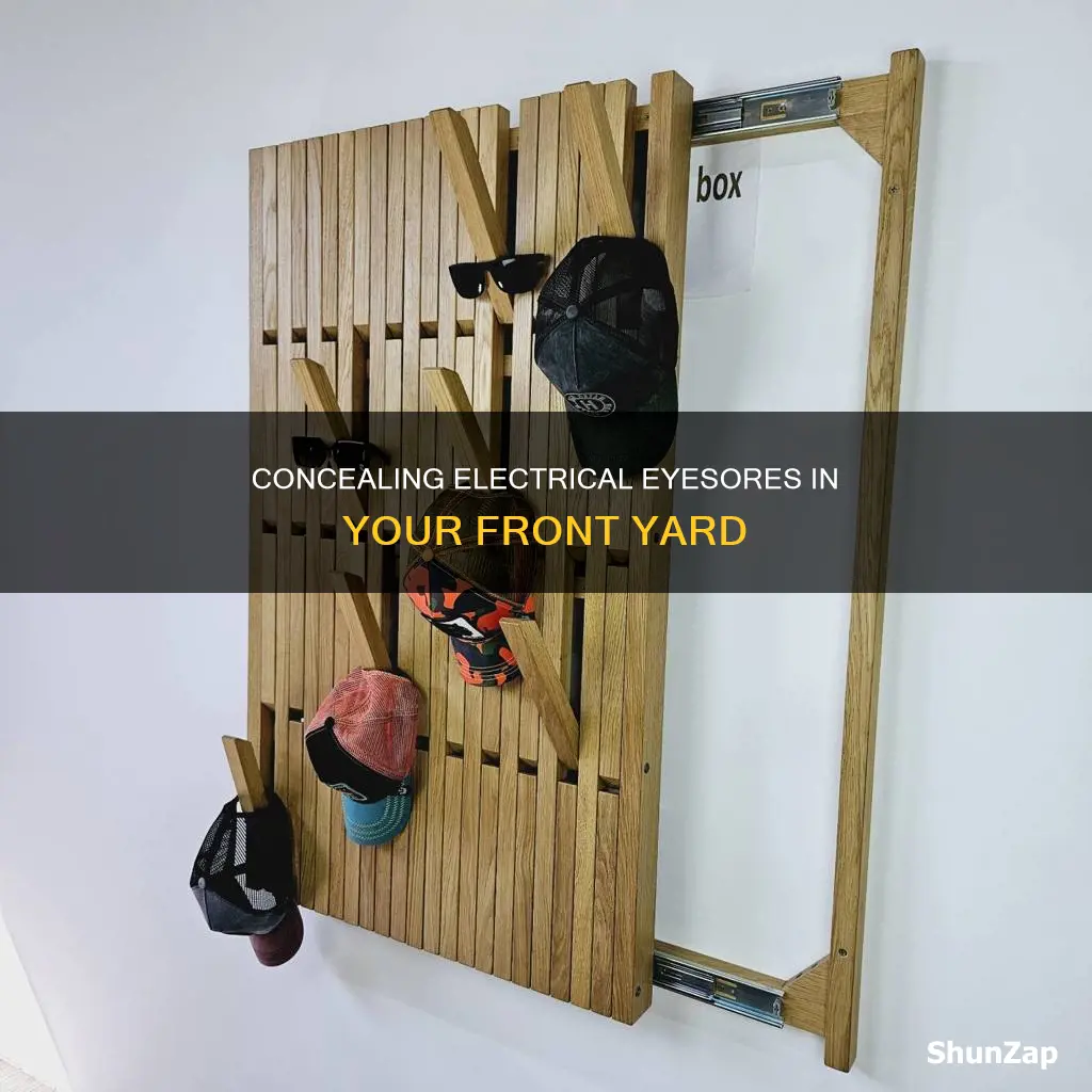 how to cover electrical in front yard