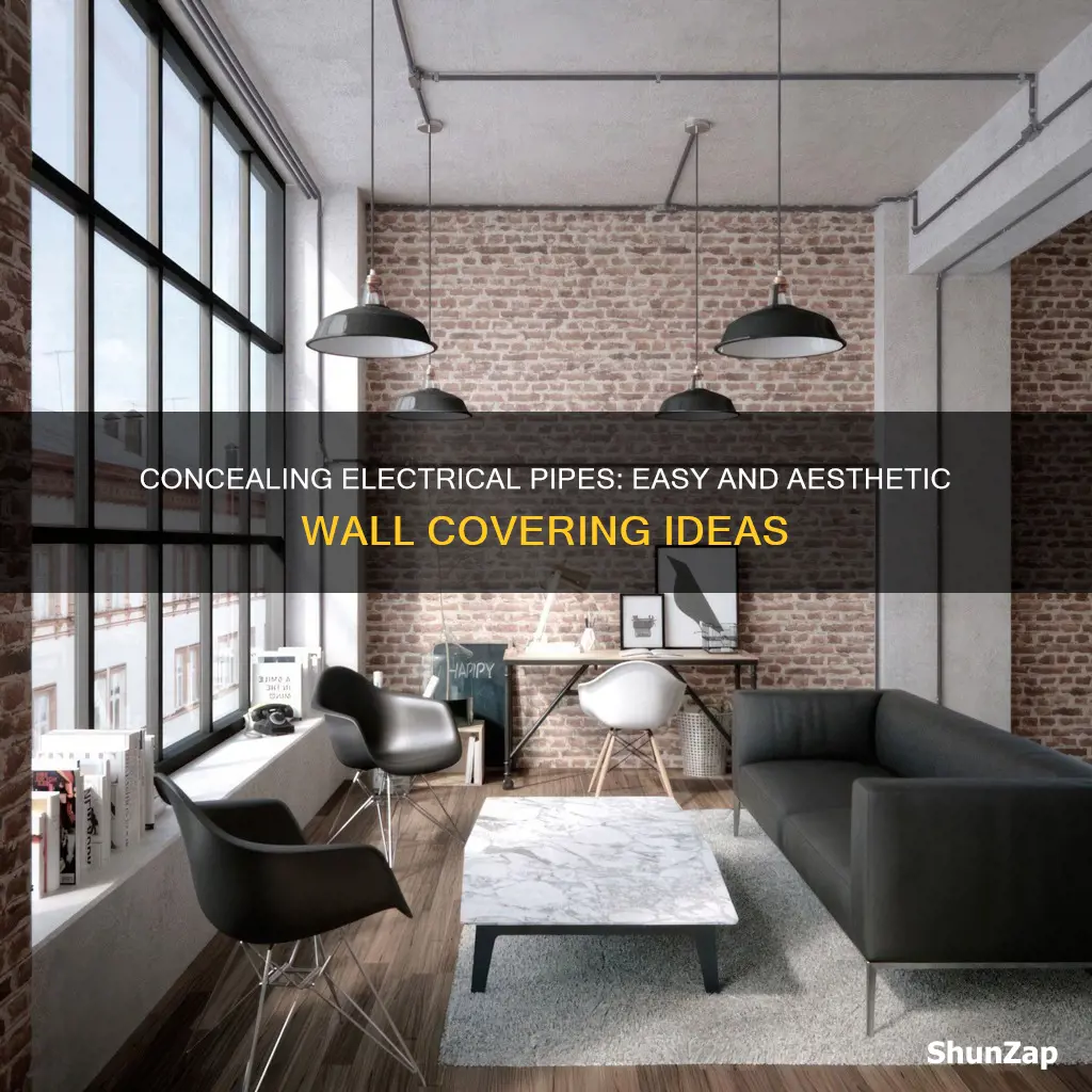 how to cover electrical pipes on wall