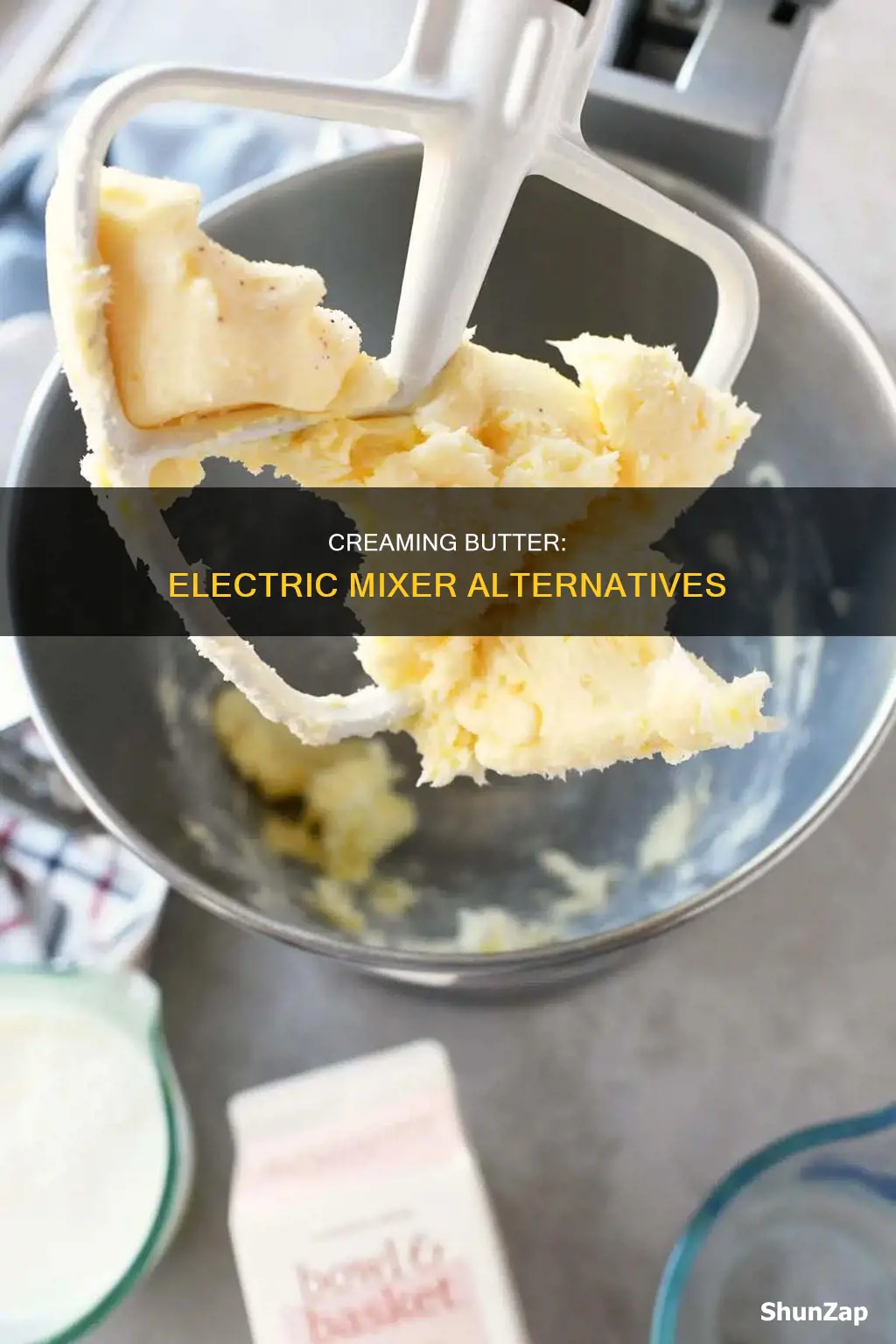 how to cream butter without electric mixer