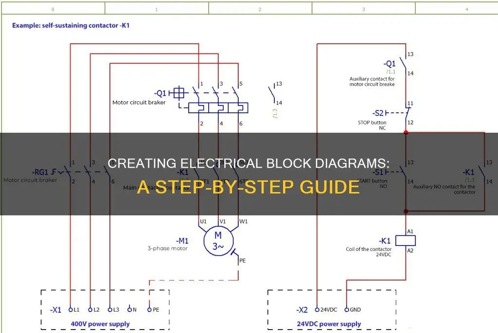 how to create an electrical block diagram