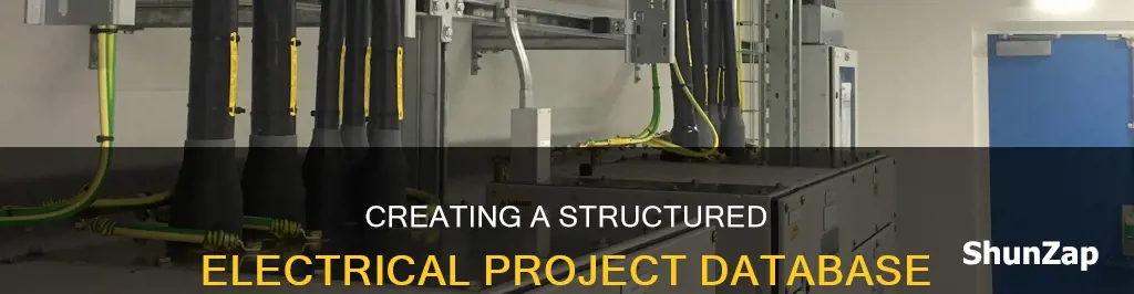 how to create an electrical project database