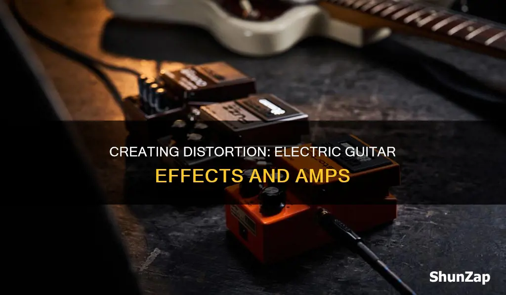 how to create distortion on electric guitars
