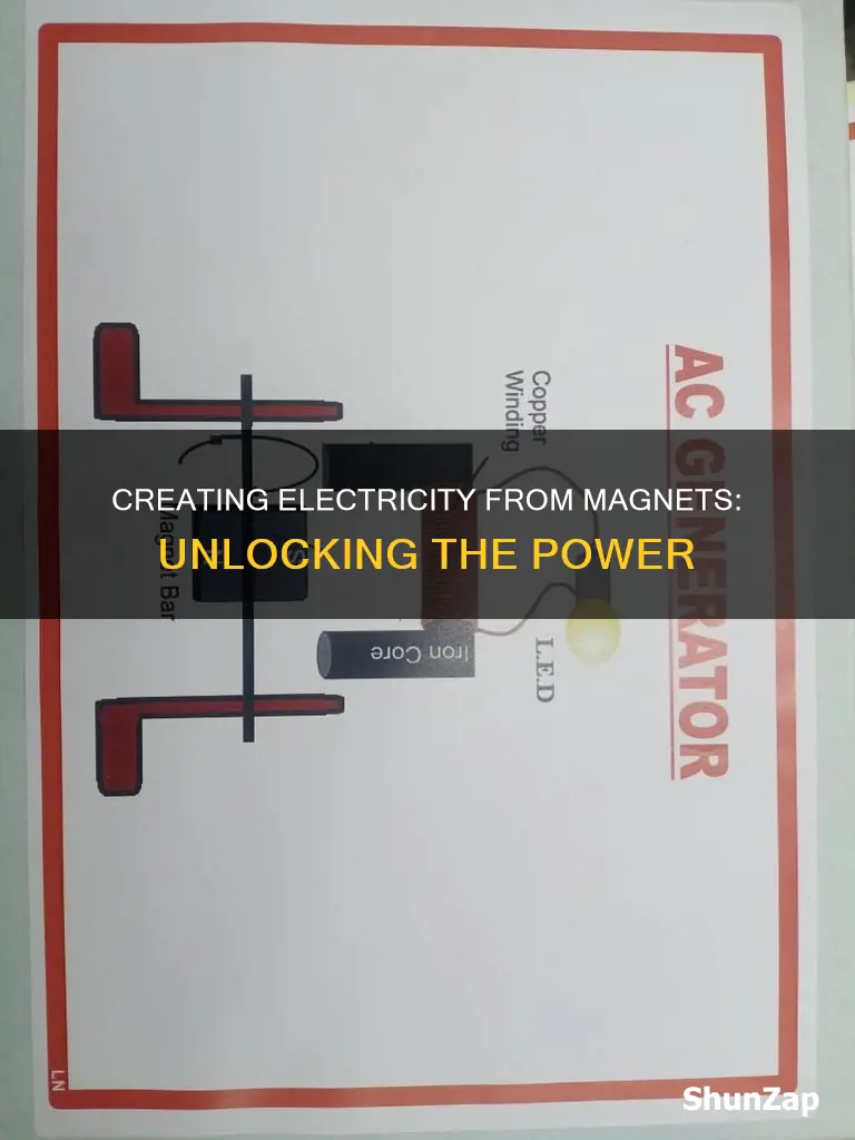 how to create electricity from a magnet