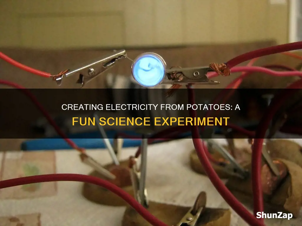 how to create electricity from a potato