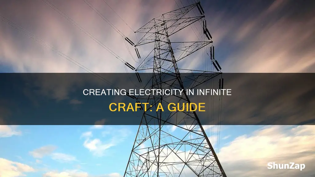 how to create electricity in infinite craft