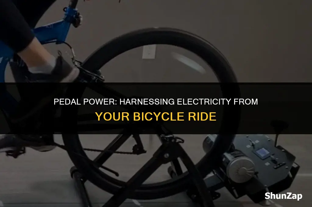how to create electricity using bicycle