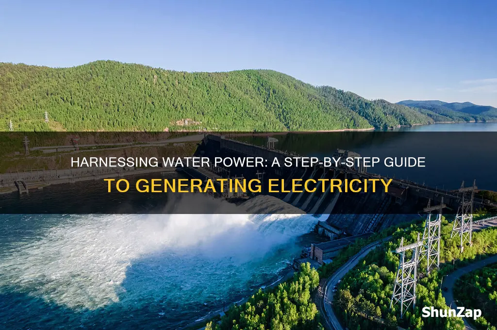 how to create electricity using water
