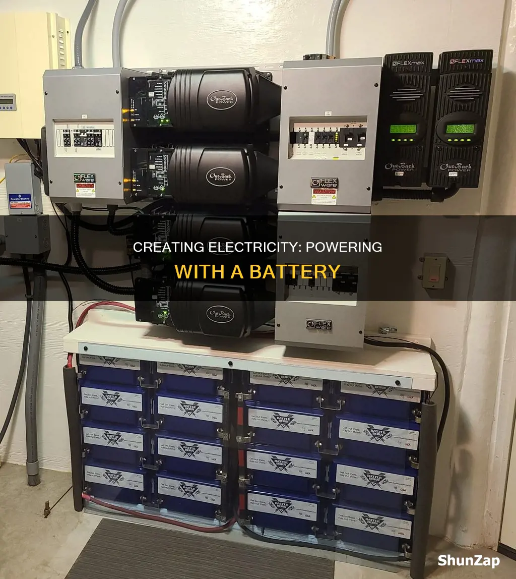 how to create electricity with a battery