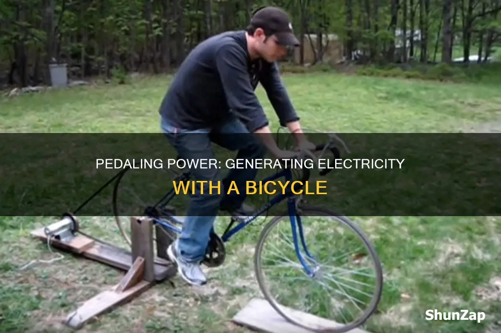 how to create electricity with a bicycle