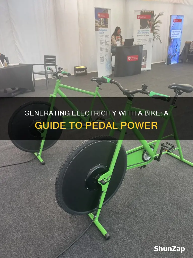 how to create electricity with a bike