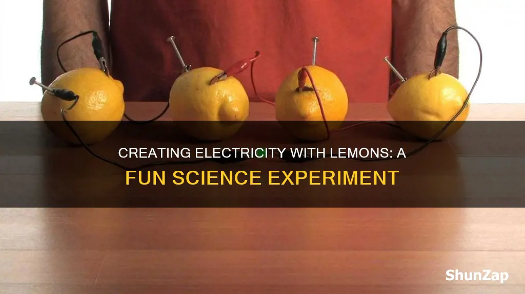 how to create electricity with a lemon