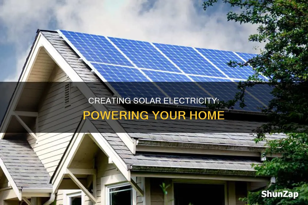 how to create solar electricity at home