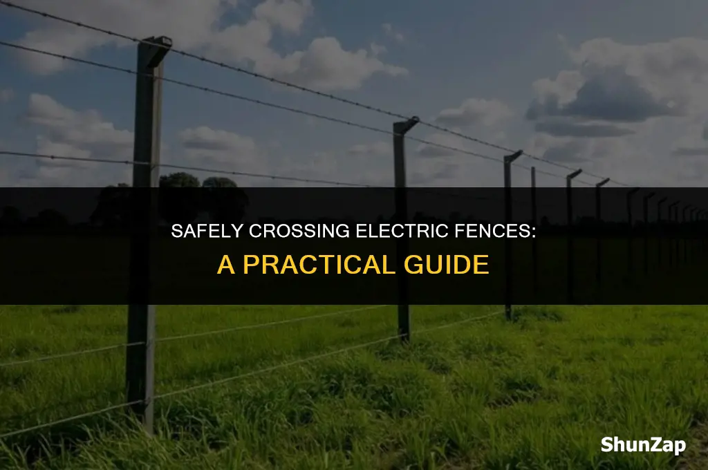 how to cross fence using electric fence