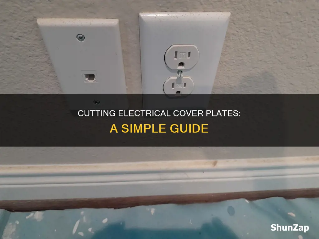 how to cut an electrical cover plate