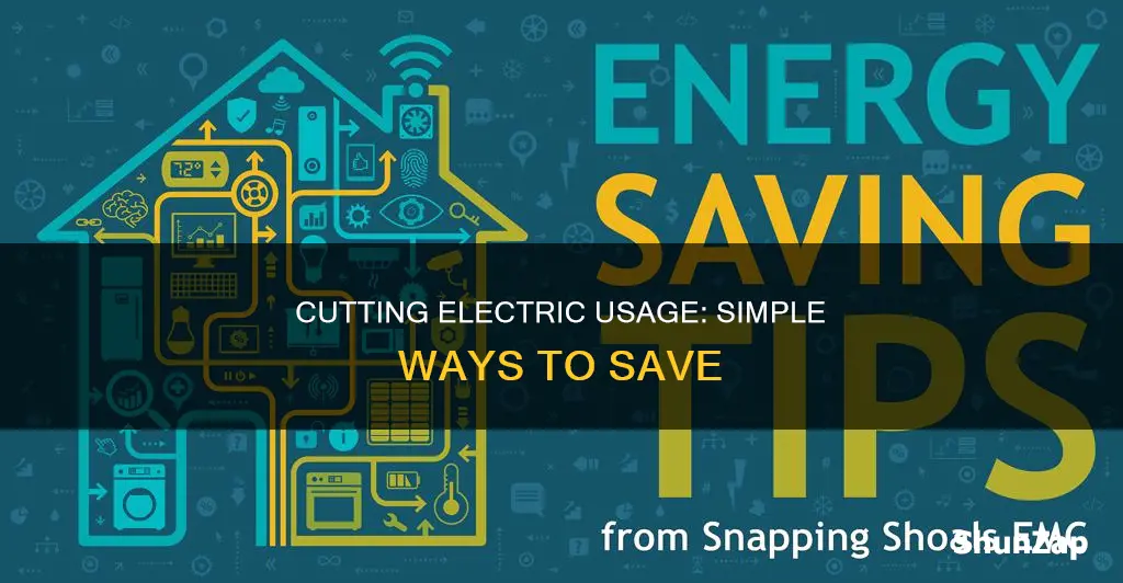 how to cut back on electric usage