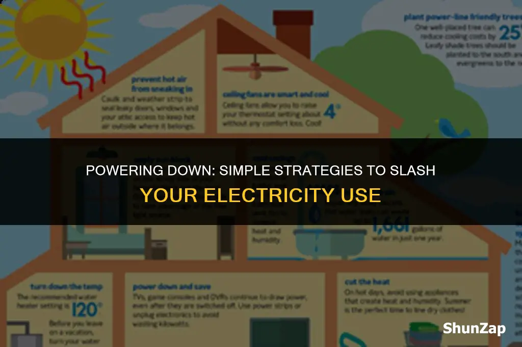 how to cut back on electricity use