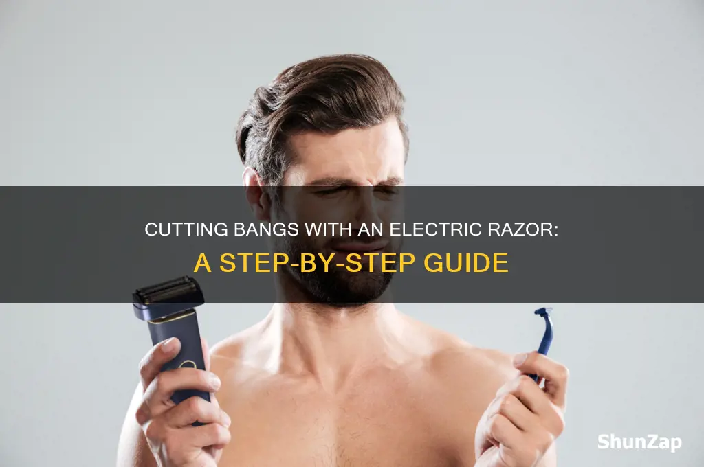 how to cut bangs with electric razor
