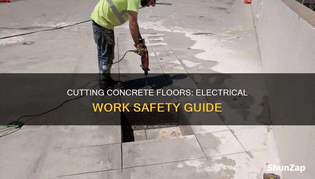 how to cut concrete floor for electrical