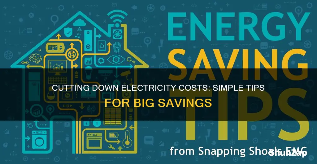 how to cut down on electricity consumption